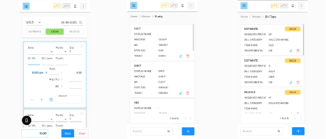 JewelR Mobile App Interface